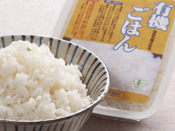 箱売・有機白ごはん（パック）写真１