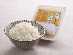 箱売・有機白ごはん（パック）写真２
