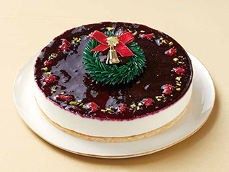 ブルーベリーのレアチーズケーキ写真１