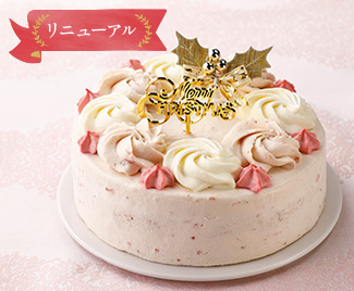 苺の生クリーム＆カスタードのケーキ写真１
