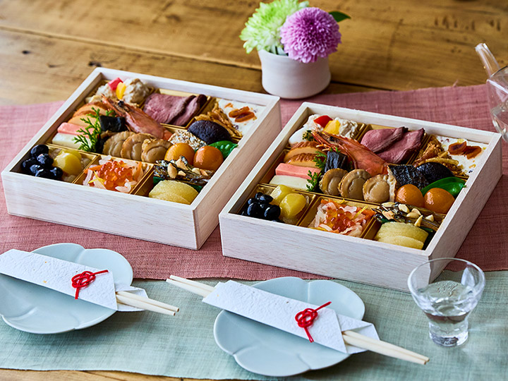 【10％ＯＦＦ】直送・彩り銘々重　春桜花（2個口）写真