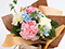 日比谷花壇「魔法」のブーケと富士見堂おせんべい詰め合わせセット写真２